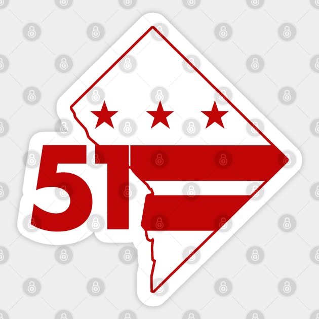 DC Should Be 51 Sticker by PopCultureShirts